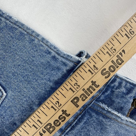 Rolla's Original High Rise Cutoff Short Overalls Denim Jean Women's Size Small - Picture 8 of 9